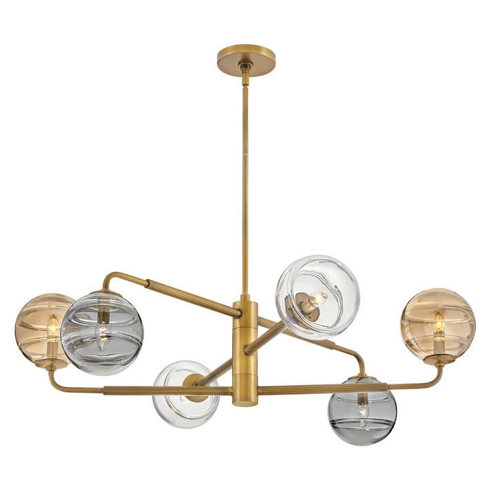 Oberon Large Adjustable Single Tier Chandelier