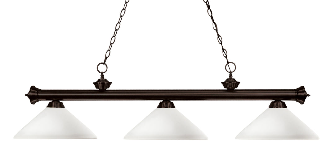 Riviera - 3 Light Billiard Light (200-3BRZ-AMO14)