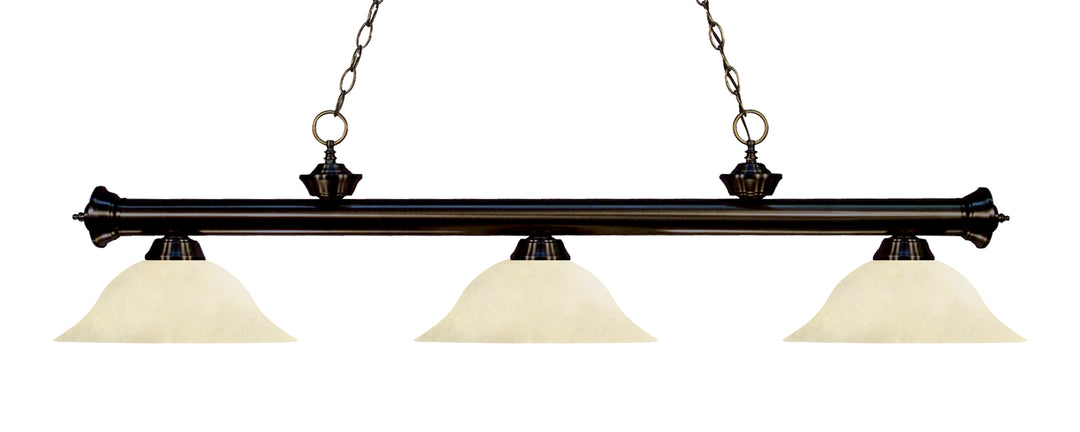 Riviera - 3 Light Billiard Light (200-3BRZ-GM16)