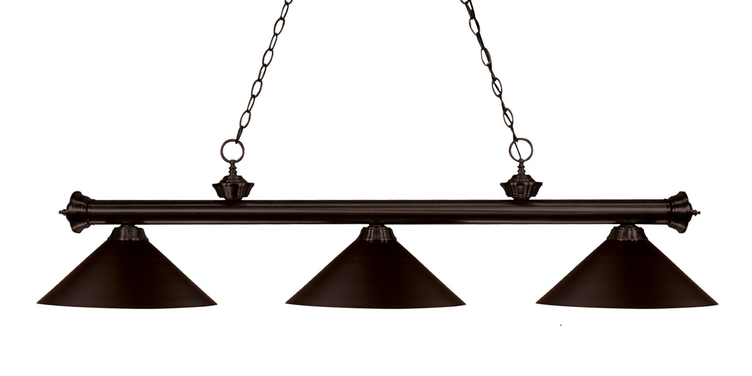Riviera - 3 Light Billiard Light (200-3BRZ)