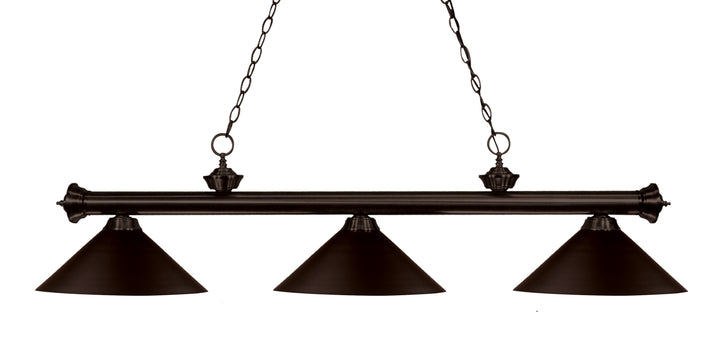 Riviera - 3 Light Billiard Light (200-3BRZ)