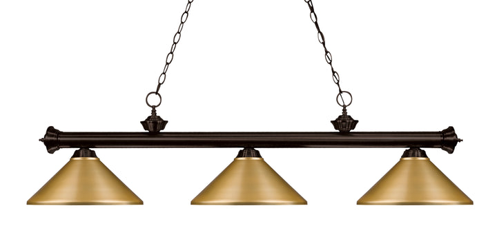 Riviera - 3 Light Billiard Light (200-3BRZ)