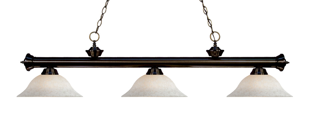 Riviera - 3 Light Billiard Light (200-3BRZ-WM16)