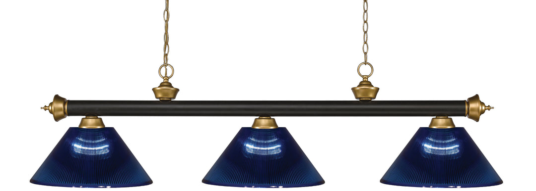 Riviera - 3 Light Billiard Light (200-3BRZ+SG)