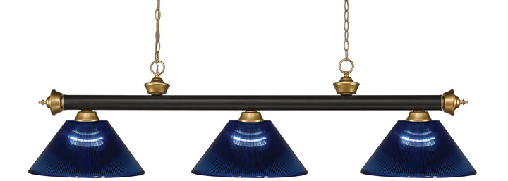 Riviera - 3 Light Billiard Light (200-3BRZ+SG)