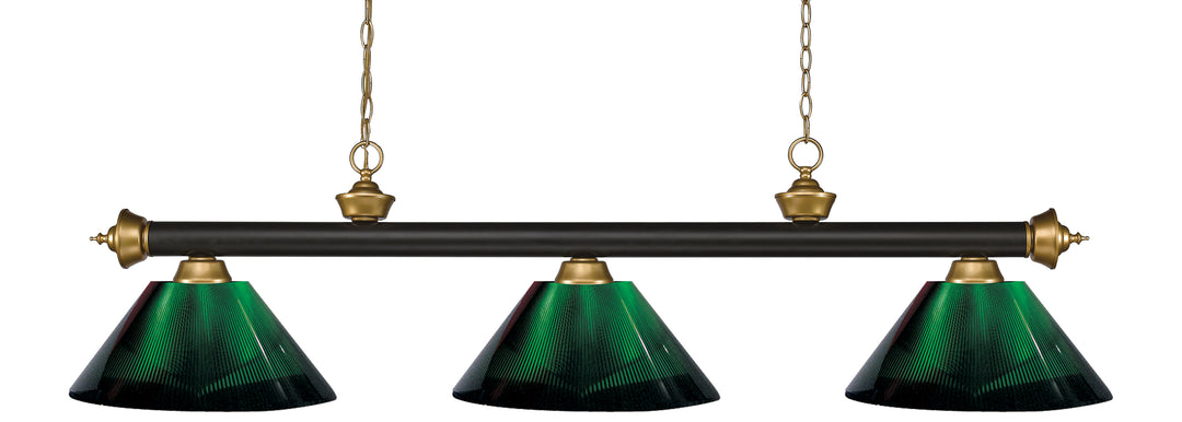 Riviera - 3 Light Billiard Light (200-3BRZ+SG)