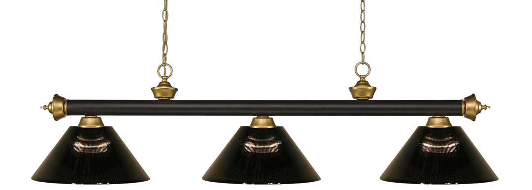 Riviera - 3 Light Billiard Light (200-3BRZ+SG)