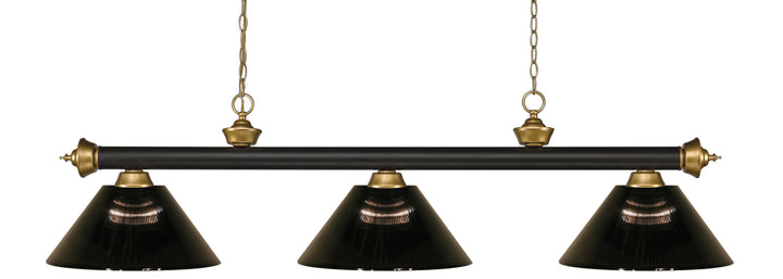 Riviera - 3 Light Billiard Light (200-3BRZ+SG)