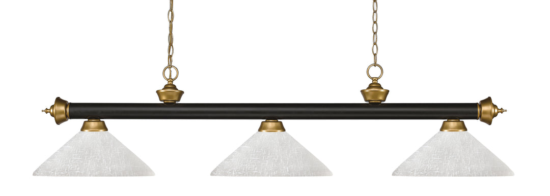 Riviera - 3 Light Billiard Light (200-3BRZ+SG-AWL14)