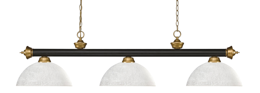 Riviera - 3 Light Billiard Light (200-3BRZ+SG-DWL14)