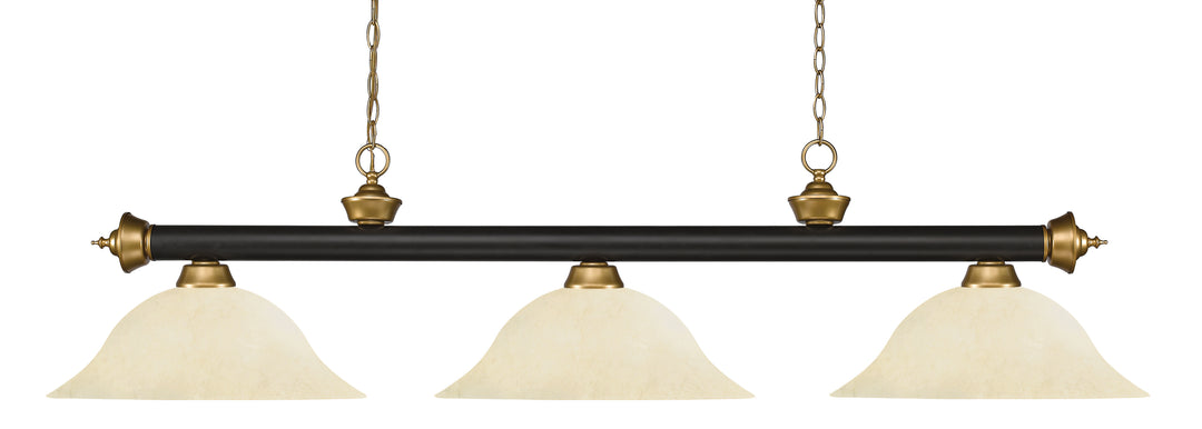 Riviera - 3 Light Billiard Light (200-3BRZ+SG-GM16)