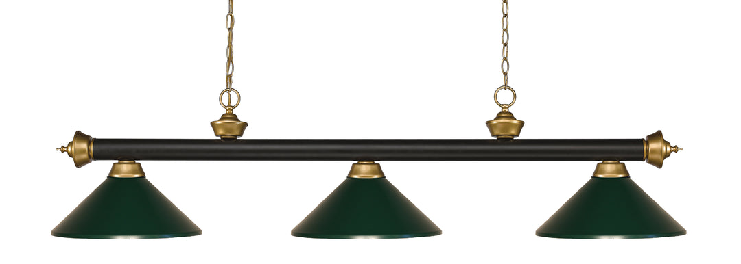 Riviera - 3 Light Billiard Light (200-3BRZ+SG)