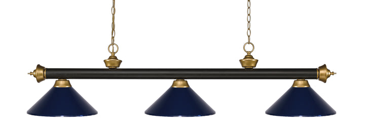Riviera - 3 Light Billiard Light (200-3BRZ+SG)
