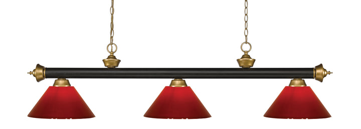 Riviera - 3 Light Billiard Light (200-3BRZ+SG)