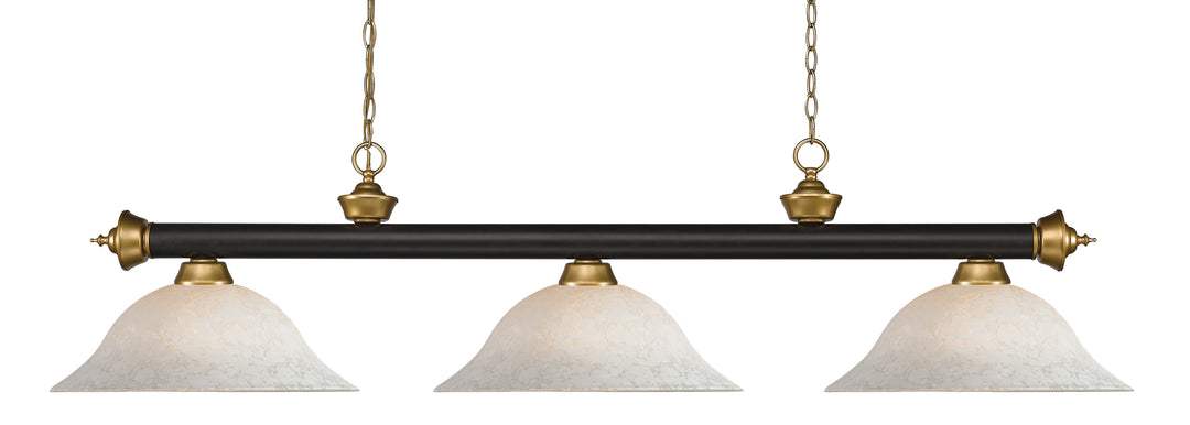 Riviera - 3 Light Billiard Light (200-3BRZ+SG-WM16)