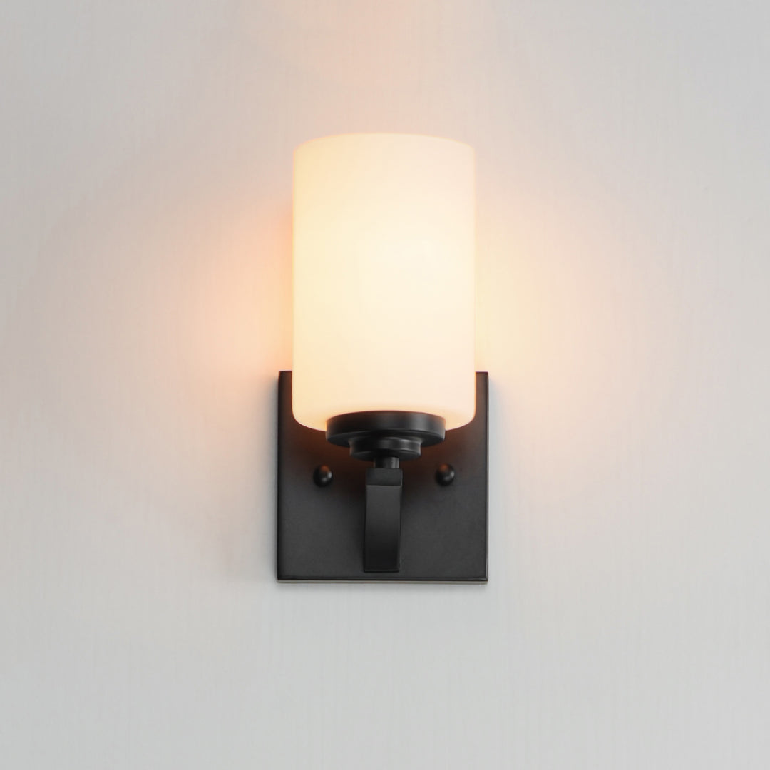 Deven 1-Light Wall Sconce Black alternate view