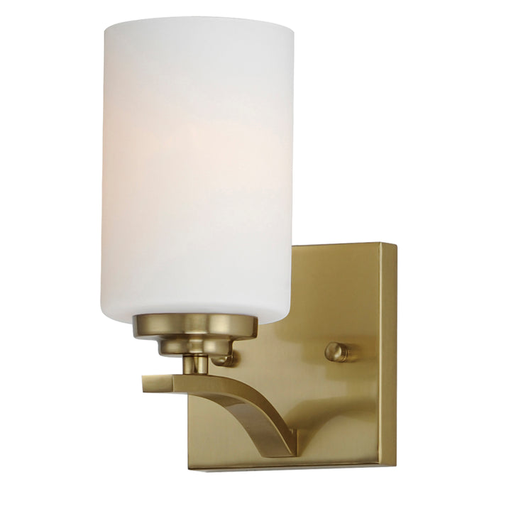 Deven 1-Light Wall Sconce Satin Brass
