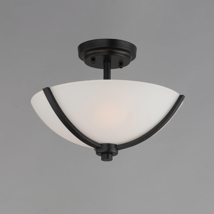Deven 3-Light Semi-Flush Mount Black alternate view