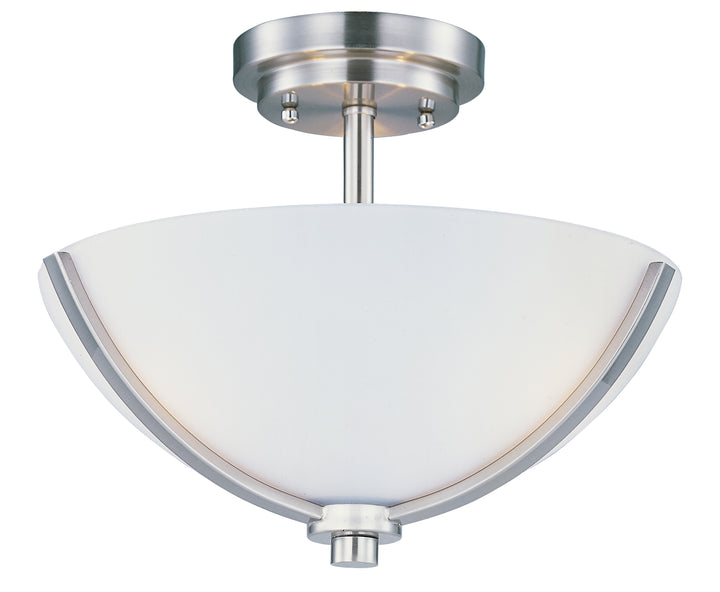 Deven 3-Light Semi-Flush Mount Satin Nickel