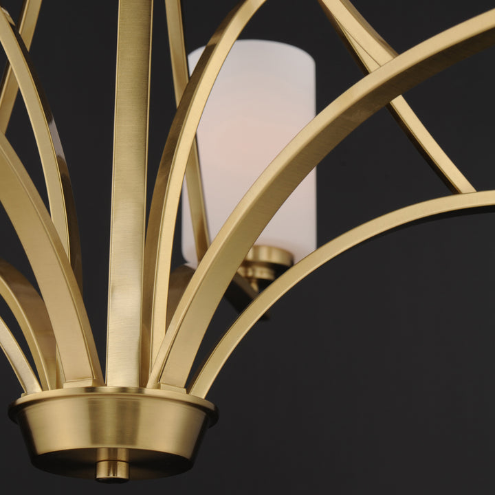 Deven Chandelier Satin Brass alternate view