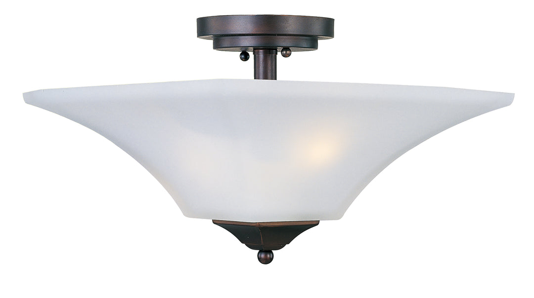 Aurora 2-Light Semi-Flush Mount Oil Rubbed Bronze