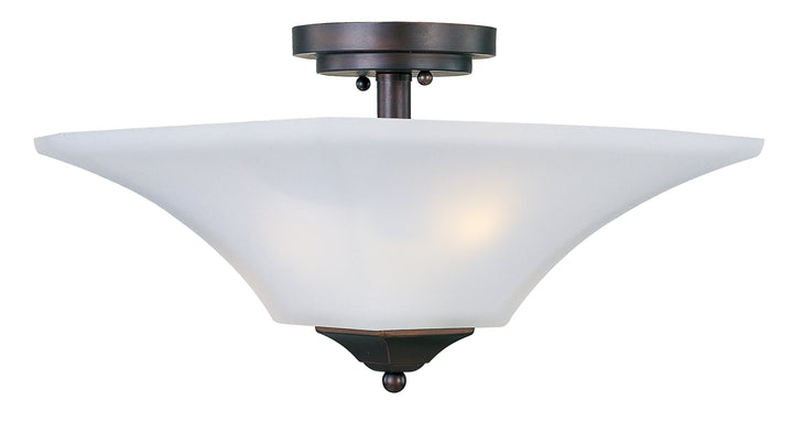 Aurora 2-Light Semi-Flush Mount Oil Rubbed Bronze