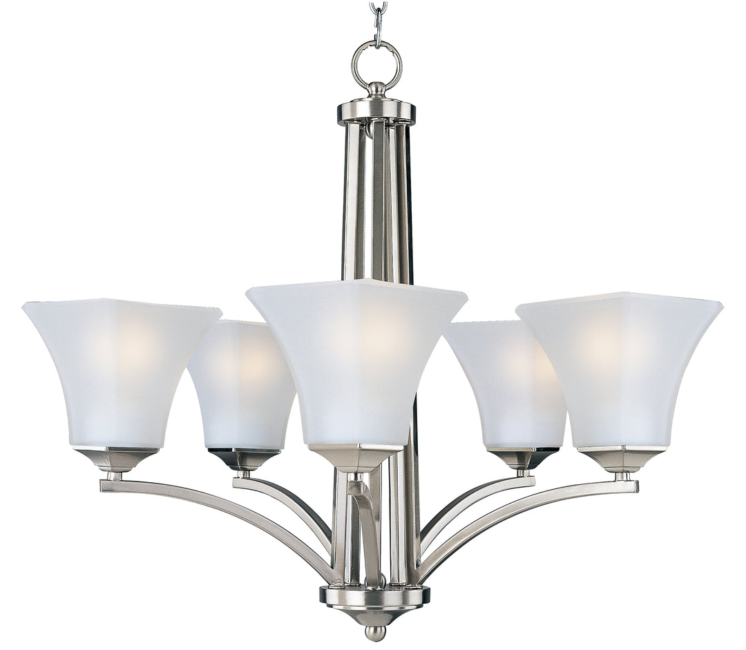 Aurora Chandelier Satin Nickel