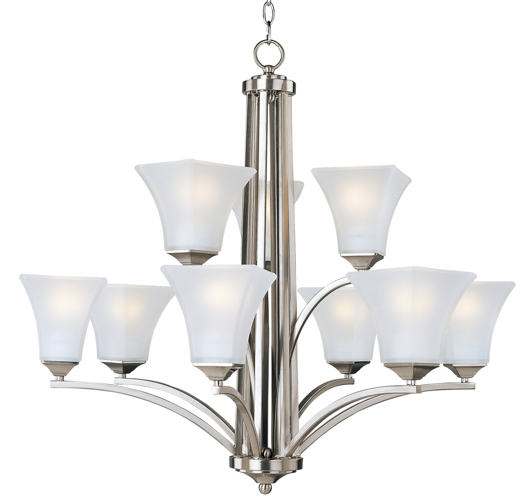 Aurora Chandelier Satin Nickel