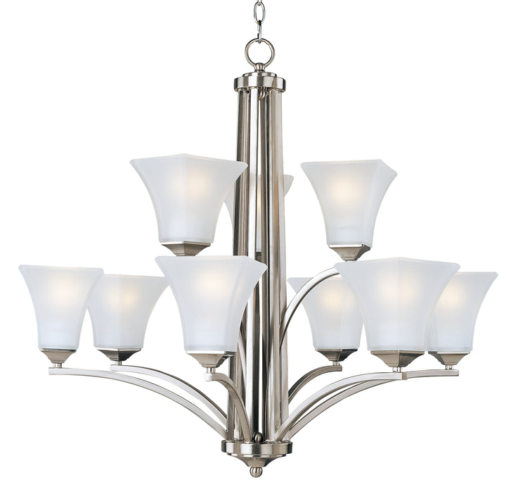 Aurora Chandelier Satin Nickel