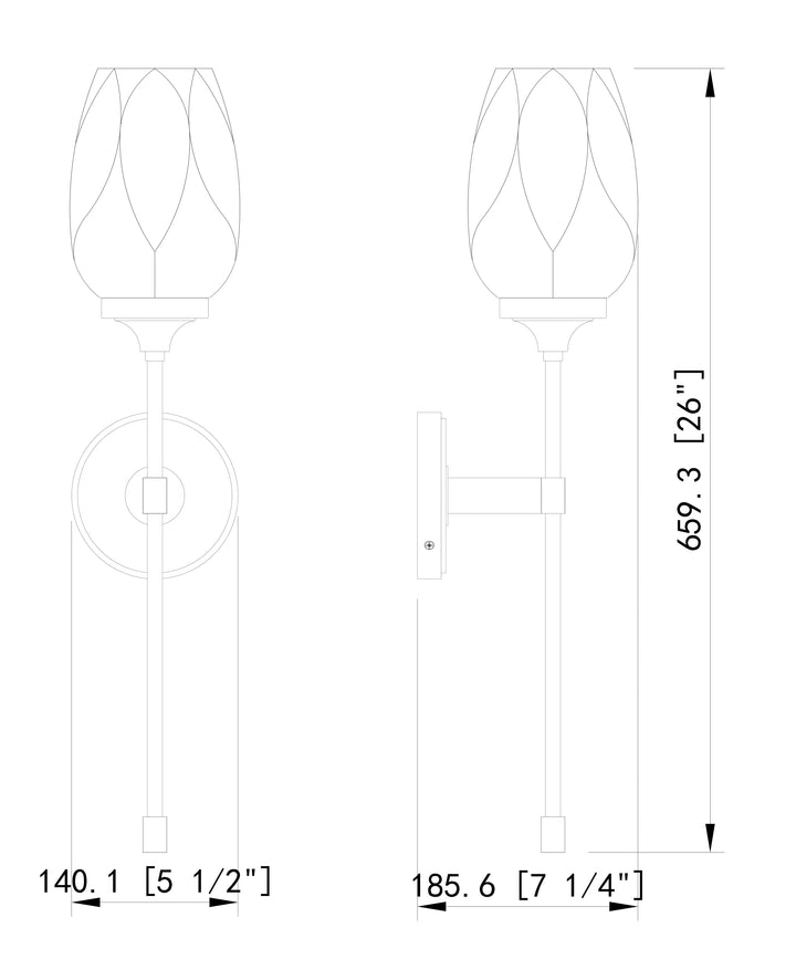 Cassian - 1 Light Wall Sconce
