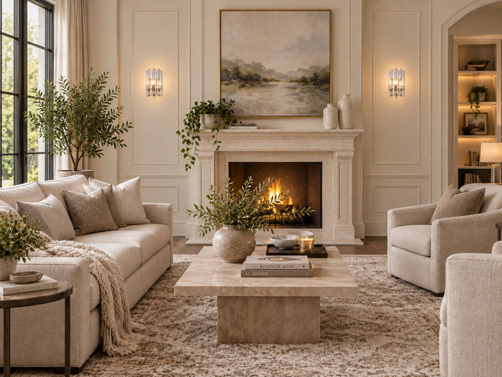 Frame Wall Sconce with Clear Crystal Plaques by Bethel - view 7