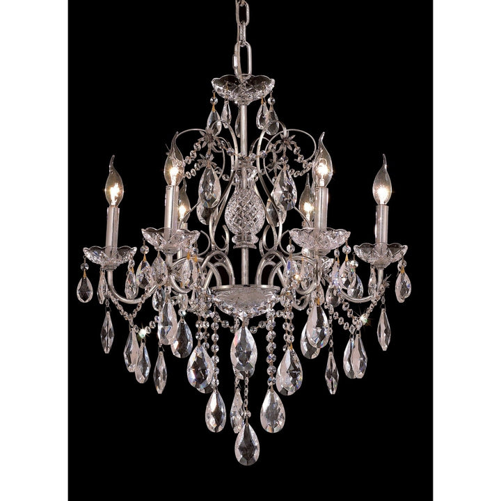 St. Francis Crystal Chandelier in Chrome by Elegant