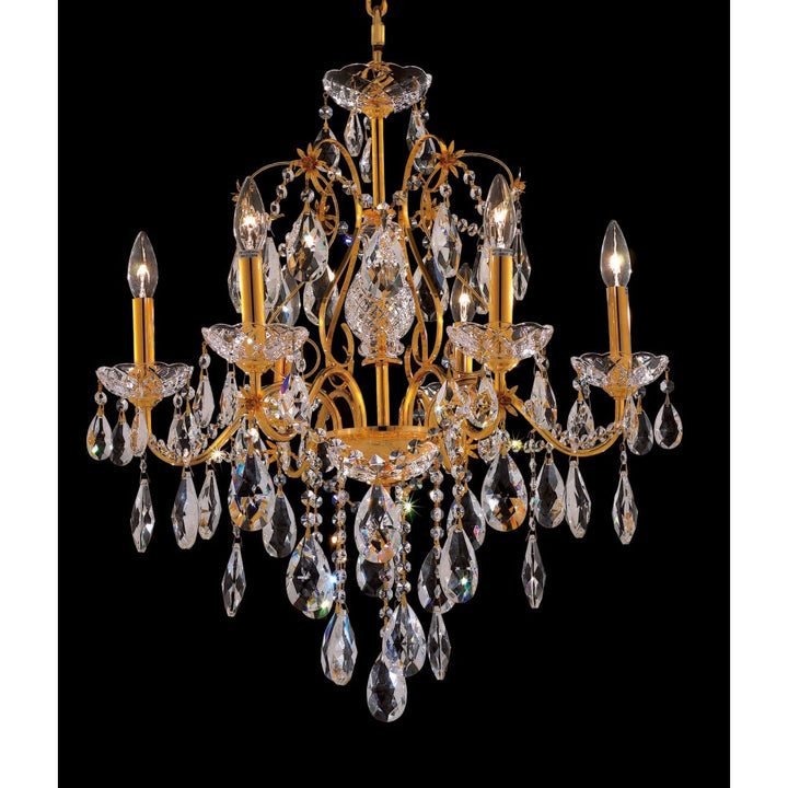 St. Francis Crystal Chandelier in Gold by Elegant