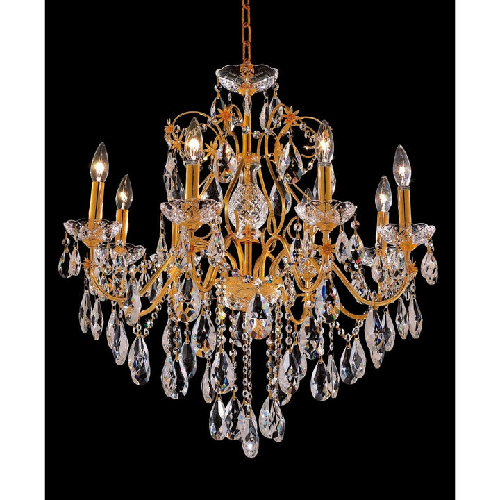 St. Francis Crystal Chandelier in Gold by Elegant