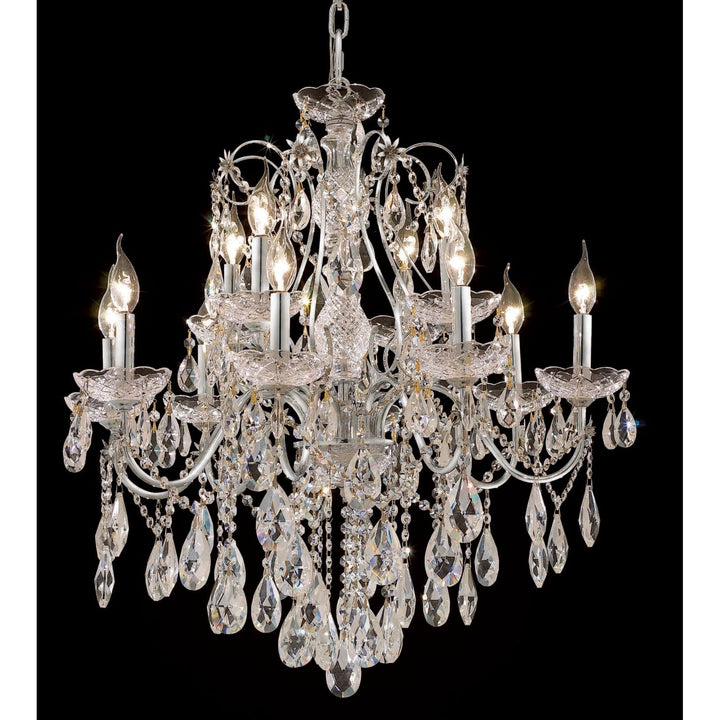 St. Francis Crystal Chandelier in Chrome by Elegant