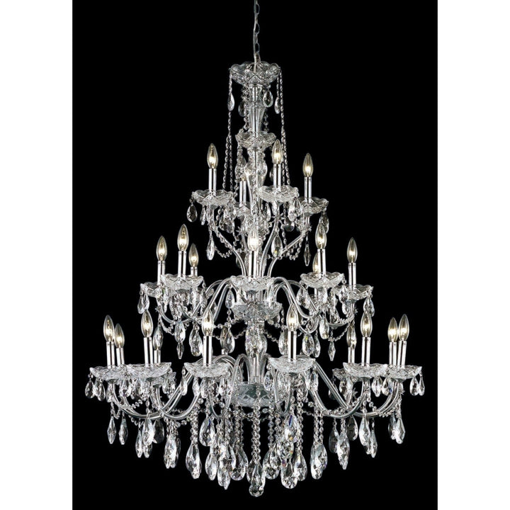 St. Francis Crystal Chandelier in Chrome by Elegant