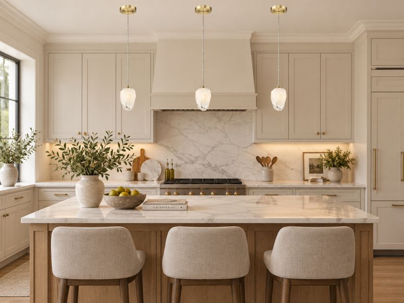 Frame Pendant Light with Glass Shade by Bethel - view 19