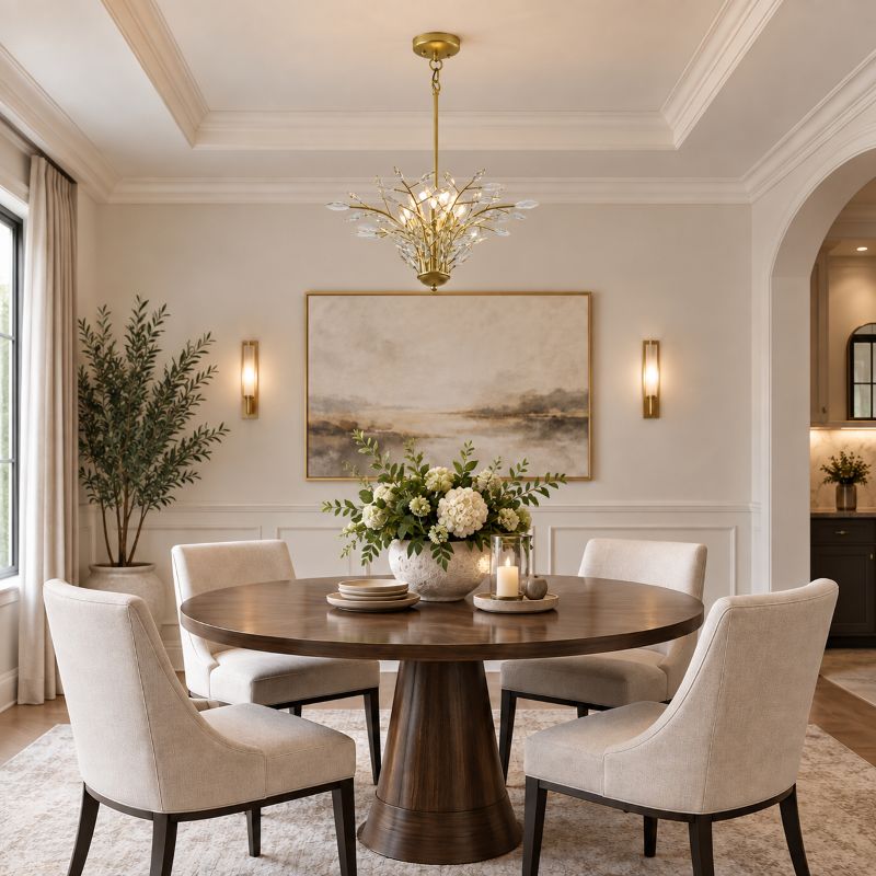 Gold Crystal Chandelier (ZP141) by Bethel - view 7