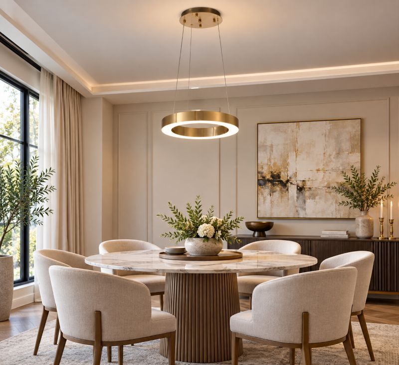 Frame LED Halo Chandelier by Bethel - view 6