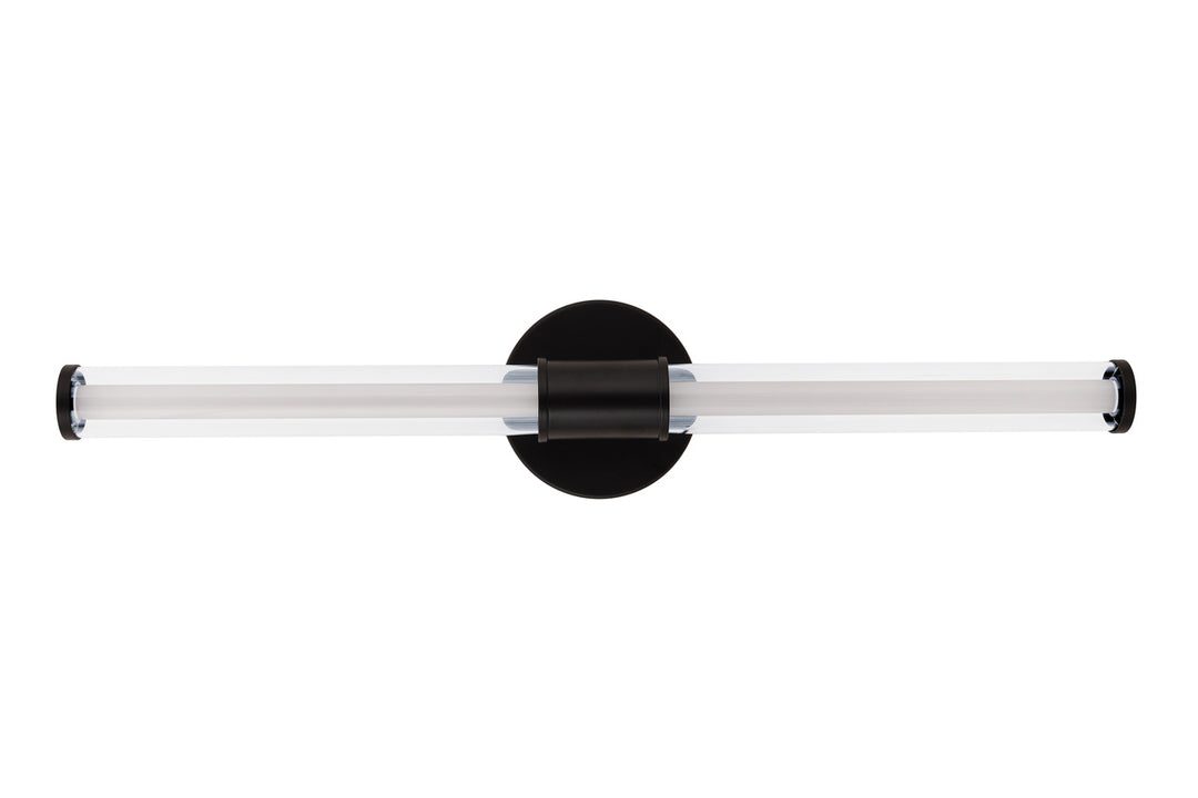 Contrast LED Vanity Light in Flat Black by Craftmade