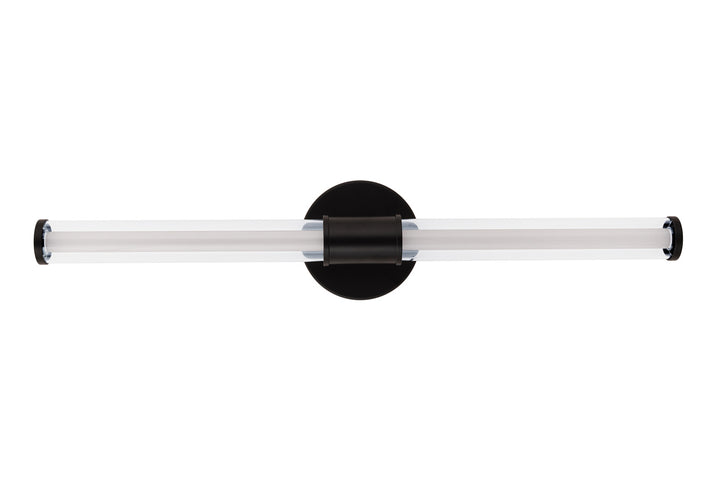 Contrast LED Vanity Light in Flat Black by Craftmade