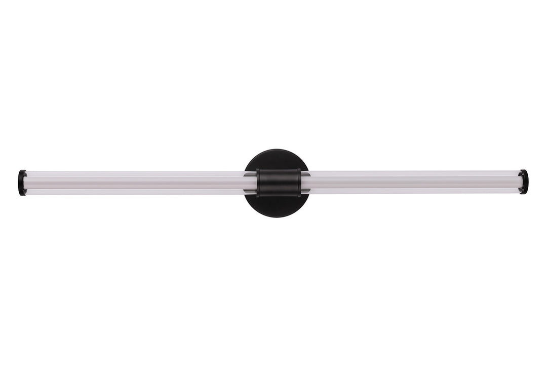 Contrast LED Vanity Light in Flat Black by Craftmade
