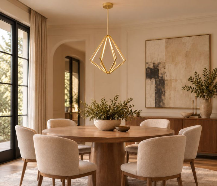 Diamond Metal LED Chandelier with Silicone Diffusers by Bethel - view 51