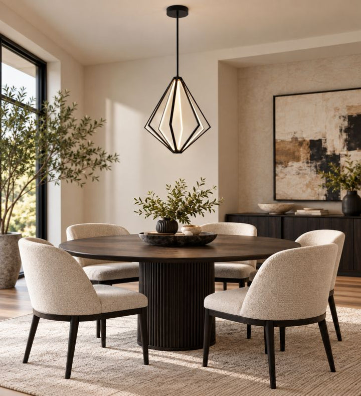 Diamond Metal LED Chandelier with Silicone Diffusers by Bethel - view 43