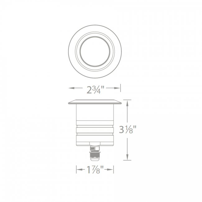 2" Underwater Light Submersible Round