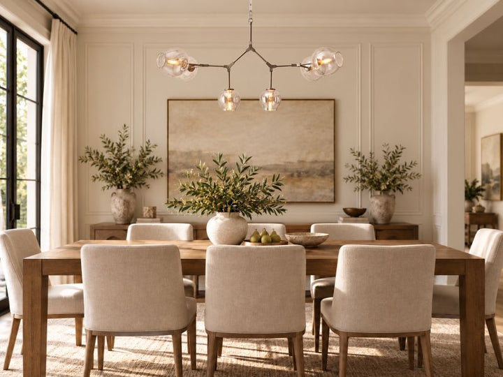 Frame Ceiling Fixture with Clear Glass Open Shades by Bethel - view 8