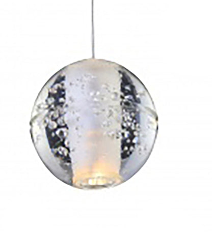 Clear Bubble Crystal Pendant Light with Hardware by Bethel - view 5