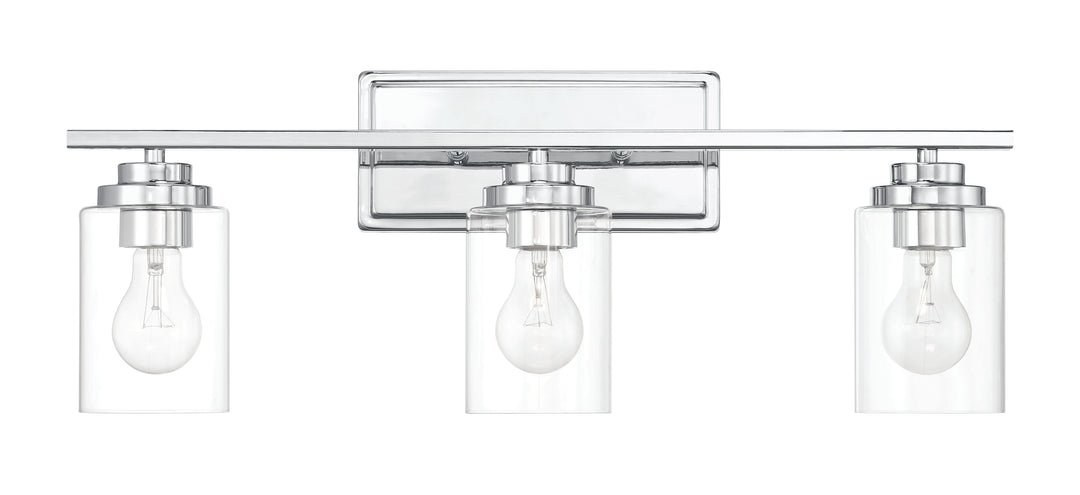 Clark Vanity Light in Chrome by Craftmade