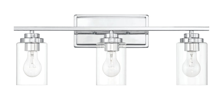 Clark Vanity Light in Chrome by Craftmade