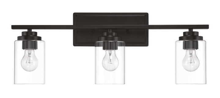 Clark Vanity Light in Flat Black by Craftmade